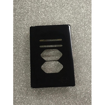 Placa p/ 2 Interruptores + 2 Tomadas 4x2 - Novara Preto Brilhante Placa p/ 2 Interruptores + 2 Tomadas 4x2 - Novara Preto Brilhante